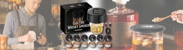 ZESTAW DO WĘDZENIA WHISKY SMOKER ELEKTRYCZNY DREWIENKA prezent dla taty