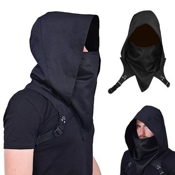 ASSASSIN'S CREED КОСПЛЕЙ МАСКА КИБЕРПАНК РАЗБОЙНИК КОСТЮМ НА ХЭЛЛОУИН ЧЕРНЫЙ