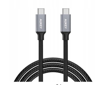 AUKEY CB-CC2 nylonowy kabel USB C - USB C 2m