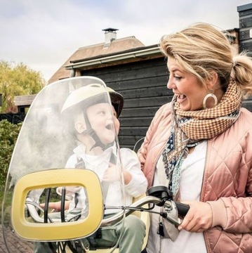 FOTELIK ROWEROWY BOBIKE GO MINI Lemon + Osłona