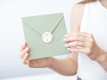 Naklejki ślubne Dziękujemy ślub 100 szt. wesele, Naklejki Personalizowane