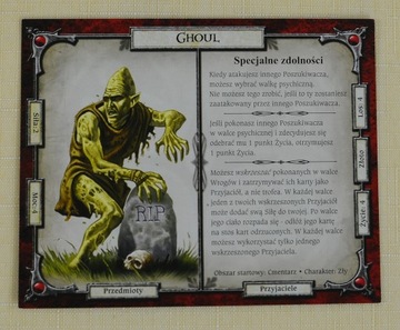 GHOUL karta postaci TALISMAN Magia Miecz