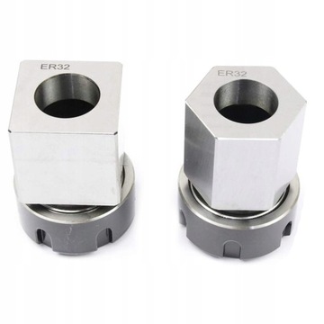 ER32 Collet Chucks Zestaw 2 uchwytów kwadratowych