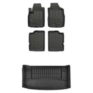 3D gumová sada koberců a rohožek Fiat Panda II 2003-2012 Hatchback