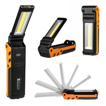 LAMPA WARSZTATOWA LATARKA LED MOCNA 400LM + MAGNES