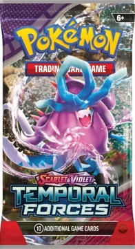 Оригинальные бустеры карт POKEMON TCG Scarlet Violet TEMPORAL FORCES