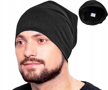 Czapka MĘSKA Beanie Uniwersalna Jednowarstwowa