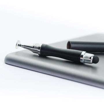 Емкостный сенсорный стилус Alogy 2in1 для экрана телефона, планшета, черный