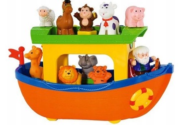 ИНТЕРАКТИВНАЯ развивающая ИГРУШКА DUMEL Корабль Ноев ковчег + ЖИВОТНЫЕ