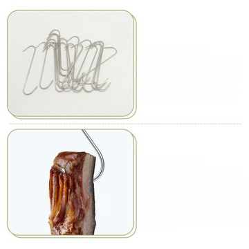 HACZYKI DO SPOTKANIA RZEŹNICZEGO WISZĄCE ZE STALI NIERDZEWNEJ