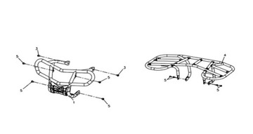 OPARCIE UCHWYT PASAŻERA Benzer Charming 110/125cc