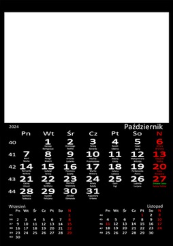 fotokalendarz biurkowy CZARNY - Twoje zdjęcia. Dla Babci, dla Dziadka