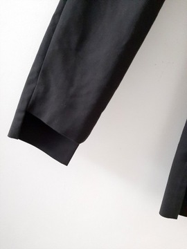 ZARA czarne cygaretki asymetryczne nogawki r 34