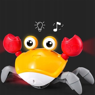 ИНТЕРАКТИВНАЯ ИГРУШКА КРАБ СО ЗВУКОВЫМ СВЕТОДИОДОМ ДЛЯ РЕБЕНКА