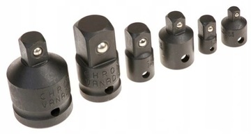 АДАПТЕРЫ ДЛЯ СНИЖЕНИЯ УДАРА 1/2 1/4 3/8 3/4 6 ШТ. АДАПТЕРЫ CRMO