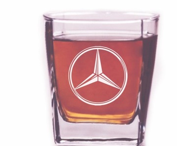 Szklanka do whisky z grawerem Mercedes Benz