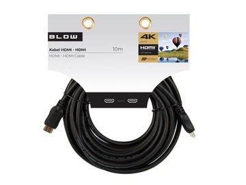 ПРОЧНЫЙ КАБЕЛЬ HDMI — HDMI ETHERNET 4K FHD ПОЗОЛОЧЕННОЕ СОЕДИНЕНИЕ HD 10 М