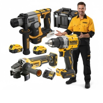 DEWALT ZESTAW COMBO 18V DCK355P2T (DCD800 + DCH172 + DCG405) 2x5,0Ah