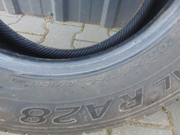 пара летних шин 16 16C 205/65/16c 205/65 HANKOOK RADIAL