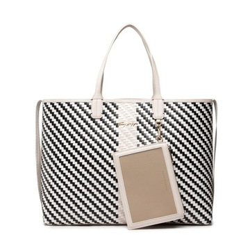 Torebka SHOPERKA TOMMY HILFIGER Iconic Tommy Tote Woven AW0AW12320