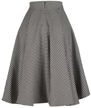 L POCKETS 1A юбка миди в клетку «гусиные лапки»