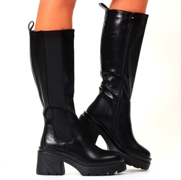 ЖЕНСКИЕ УТЕПЛЕННЫЕ, УДОБНЫЕ ВЫСОКИЕ БОТИНКИ