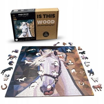 KOŃ Puzzle Drewniane 450 elementów XXL