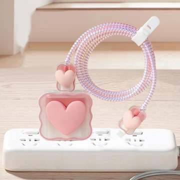 Чехол для кабеля зарядного устройства Love Pink
