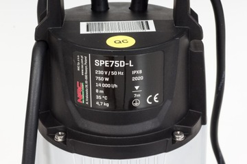 НАСОС ДЛЯ ГРЯЗНОЙ ВОДЫ NAC 750ВТ 14000Л/Ч SPE75D-L