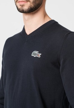 LACOSTE X NATIONAL GEOGRAPHIC sweter v-neck L