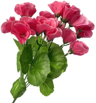 Bukiet Pelargonia 7 Gałązek Bukiecik Do Kompozycji sztuczne kwiaty