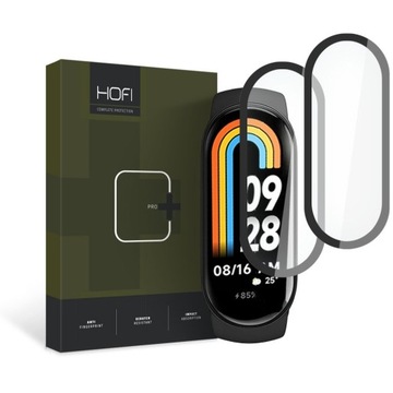 HOFI - PEŁNE SZKŁO HYBRYDOWE DO XIAOMI MI SMART BAND 8 / NFC - FULL COVER