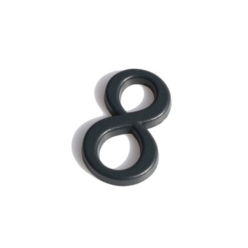 CYFRY NUMER NUMEREK NA DRZWI ZNAL 5CM 8 GRAFIT