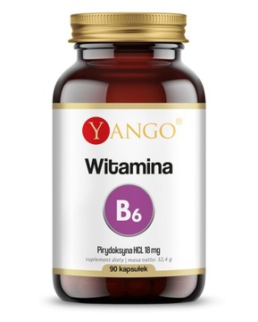 Witamina B6 Pirydoksyna HCL 90 kapsułek Yango