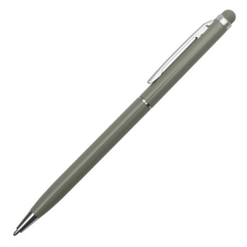 DŁUGOPIS ALUMINIOWY RYSIK DO SMARTFONÓW TABLETÓW TOUCH TIP SZARY