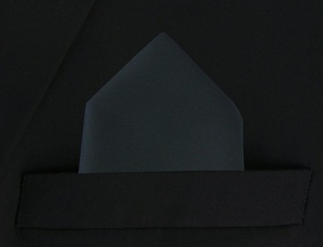 Elegancka, Jednokolorowa Poszetka - Chattier - Zieleń Butelkowa