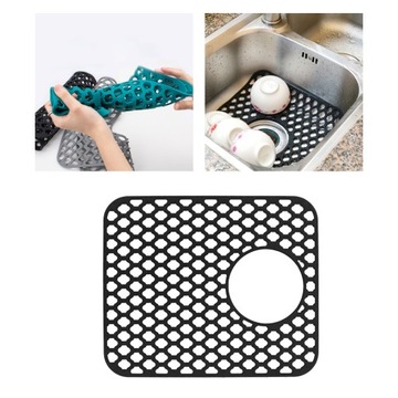 ЗАЩИТНЫЙ КОВРИК ДЛЯ СИЛИКОНОВОЙ РЕШЕТКИ ДЛЯ РАКОВИНЫ 35X30 БОЛЬШОЙ