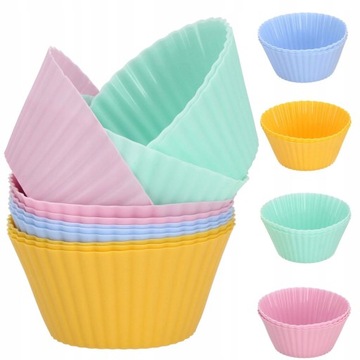 FOREMKI DO BABECZEK MUFFINEK SILIKONOWE PAPILOTKI