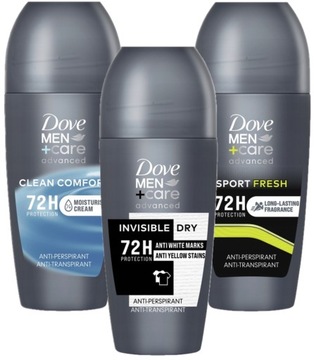 Dove Men+Care Antyperspirant w kulce 50 ml trzy rodzaje