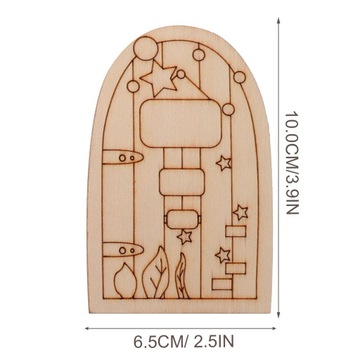 Сказочная дверь и окно в сочетании с домашним украшением мини-домашний сад