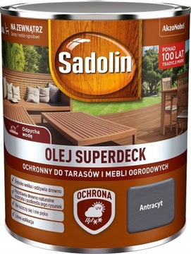 SADOLIN Superdeck 2,5L Olej do drewna ANTRACYT