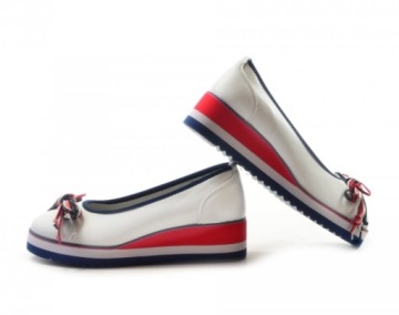 Балетки FILIPPO 2159 37, белая кожа