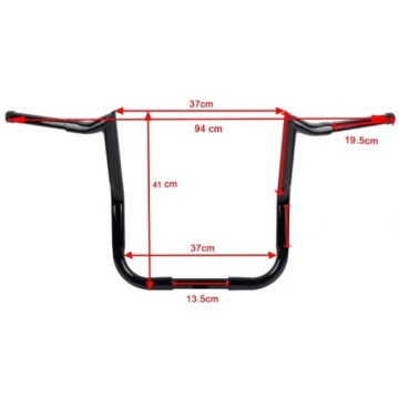 Руль BAGGER 14 дюймов Touring Glide Ape HD Street Glide Harley Road Bagger