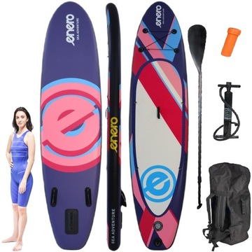 DESKA SUP DMUCHANA ENERO 320X76X15CM PURPLE 145kg