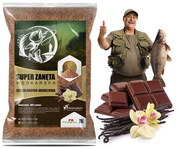 ZANĘTA WĘDKARSKA FEEDER NA RYBY KARPIA LESZCZ CZEKOLADA WANILIA