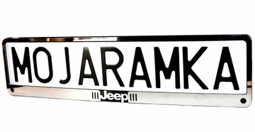 Ramka na pod rejestrację METAL! do tablic Jeep SRT HAWK Trailhawk Trackhawk