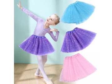 ЮБКА ИЗ БЛЕСКОГО СИНЕГО ТЮЛЯ со светодиодной подсветкой