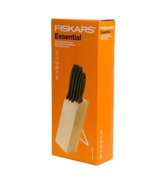 Blok z nożami Essential 6 elementów Fiskars