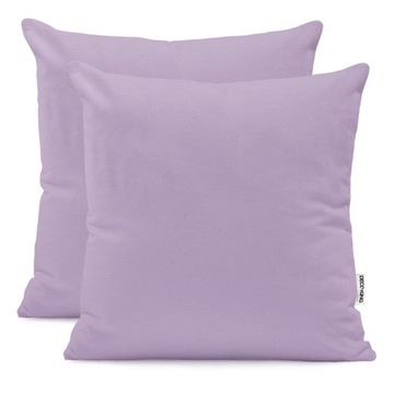 Poszewki gładkie 2szt jersey Jasny Fiolet 40x40cm
