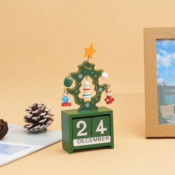 1Pc Christmas Wood Advent Calendar Merry Christmas Decorations for Home